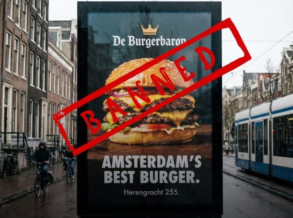 Nincs több húsreklám Amszterdam utcáin