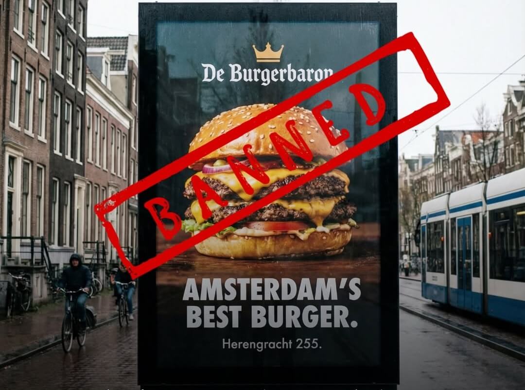 Nincs több húsreklám Amszterdam utcáin