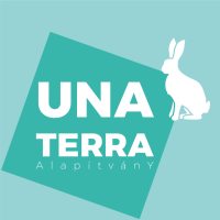 Una Terra 2024 négyzetes logó nyúl 3 színkombó